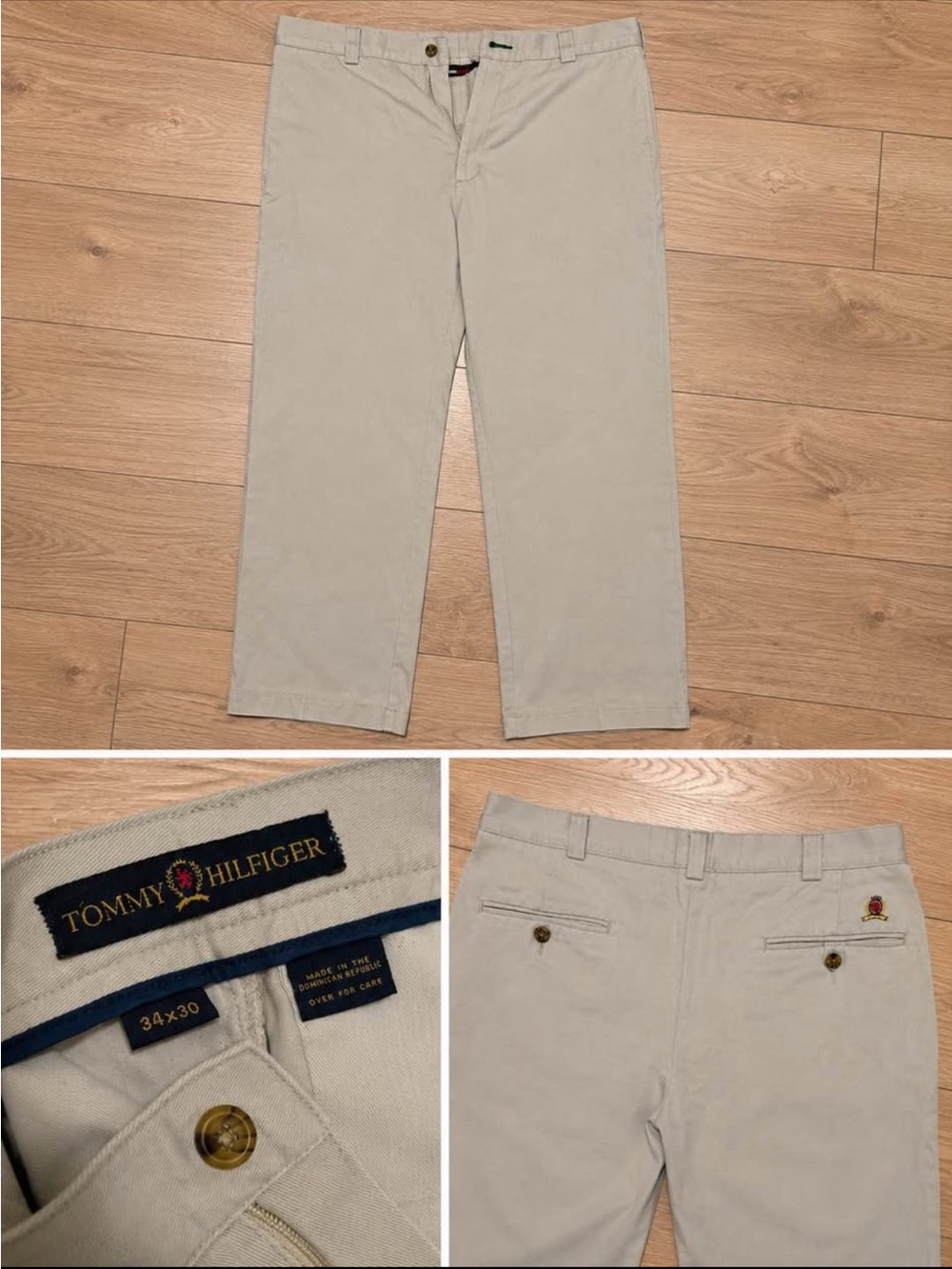 Tommy Hilfiger Men's Light Khaki Chino Pants